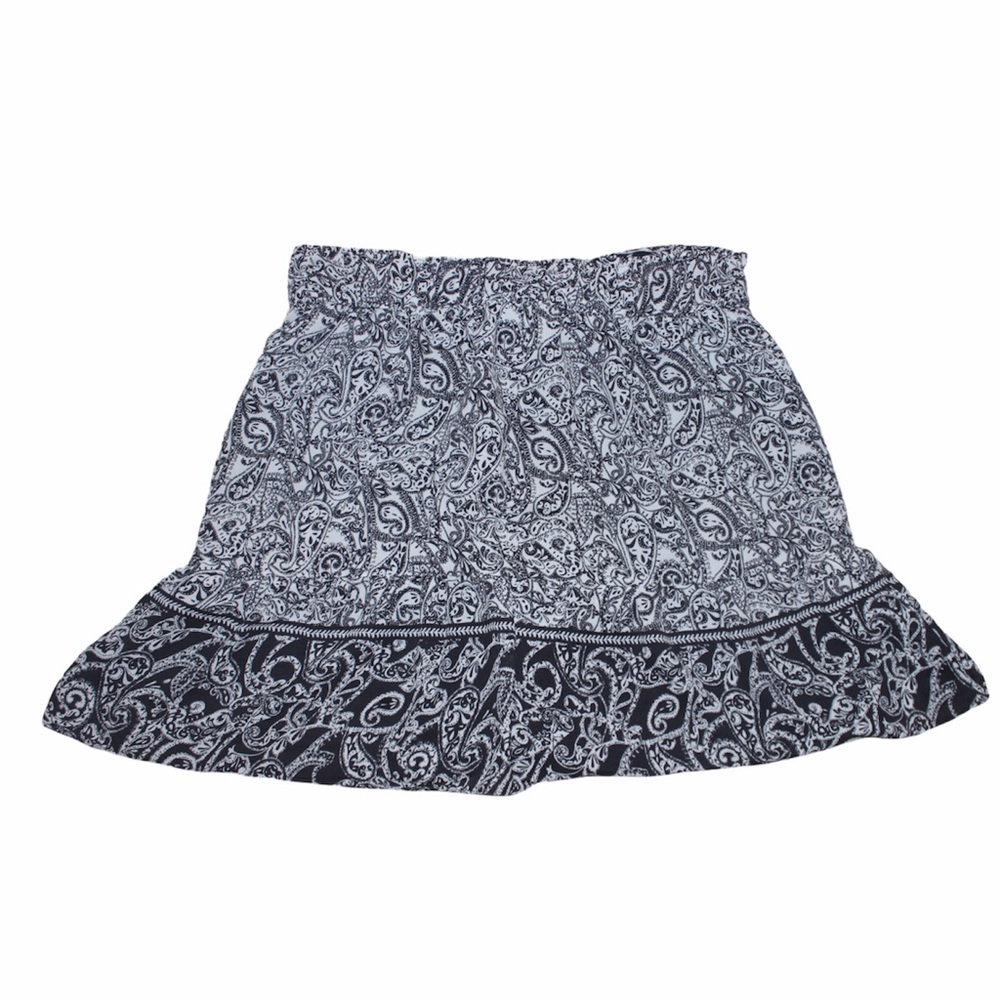 navy and white float loft skirt